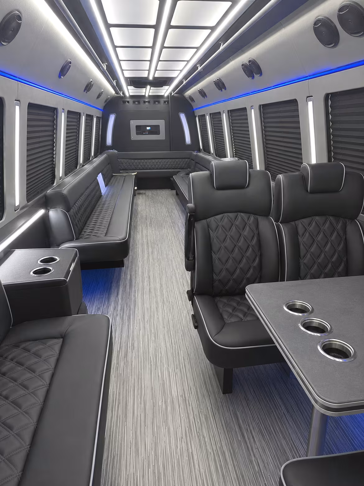 20 Passenger Party Bus Interior