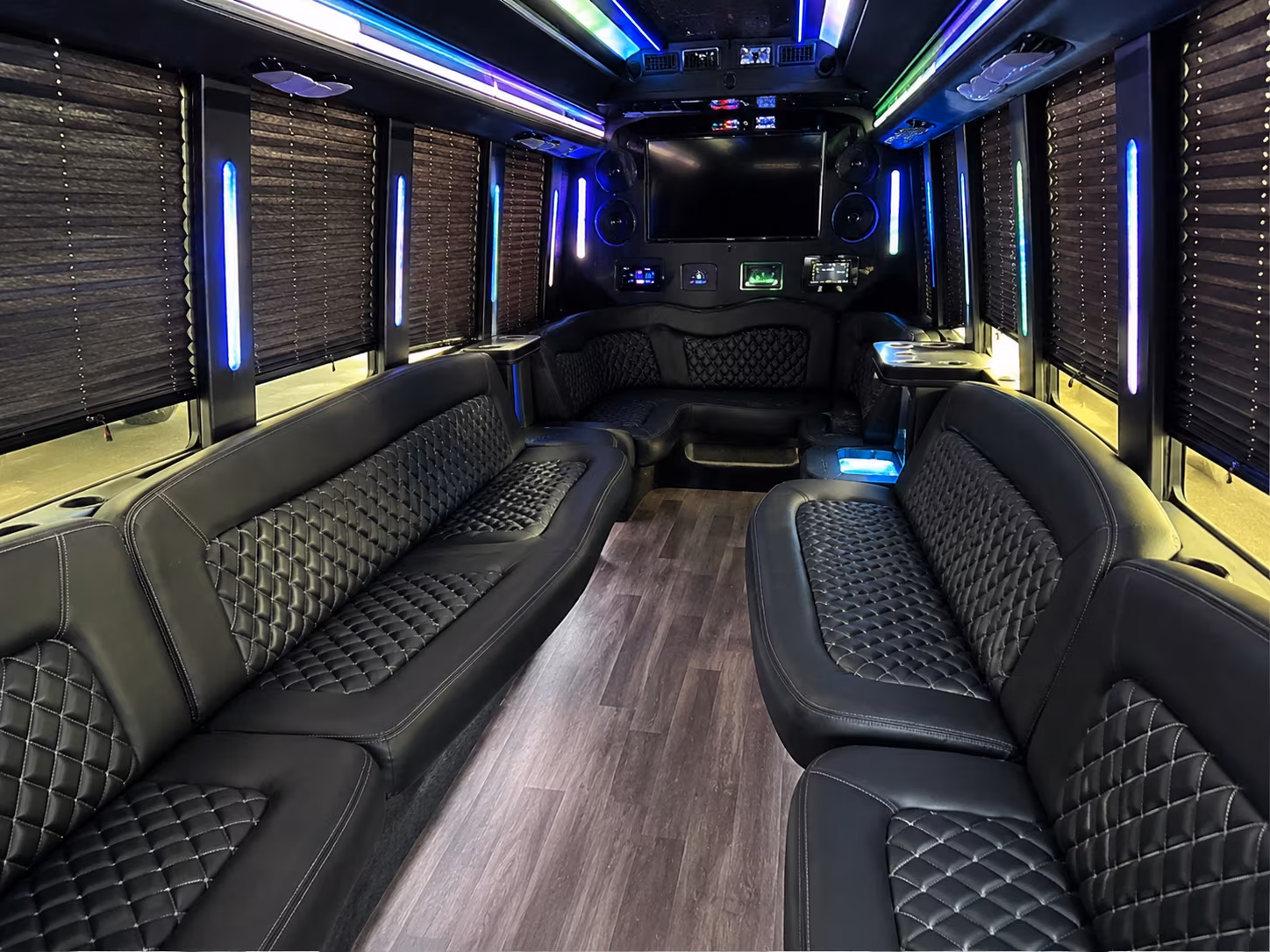 20 Passenger Party Bus Interior