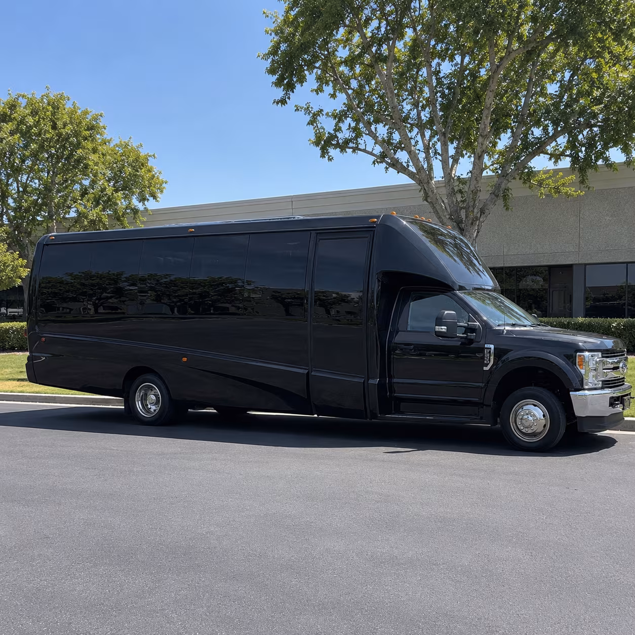 Passenger seating aboard a party bus rental serving Portland