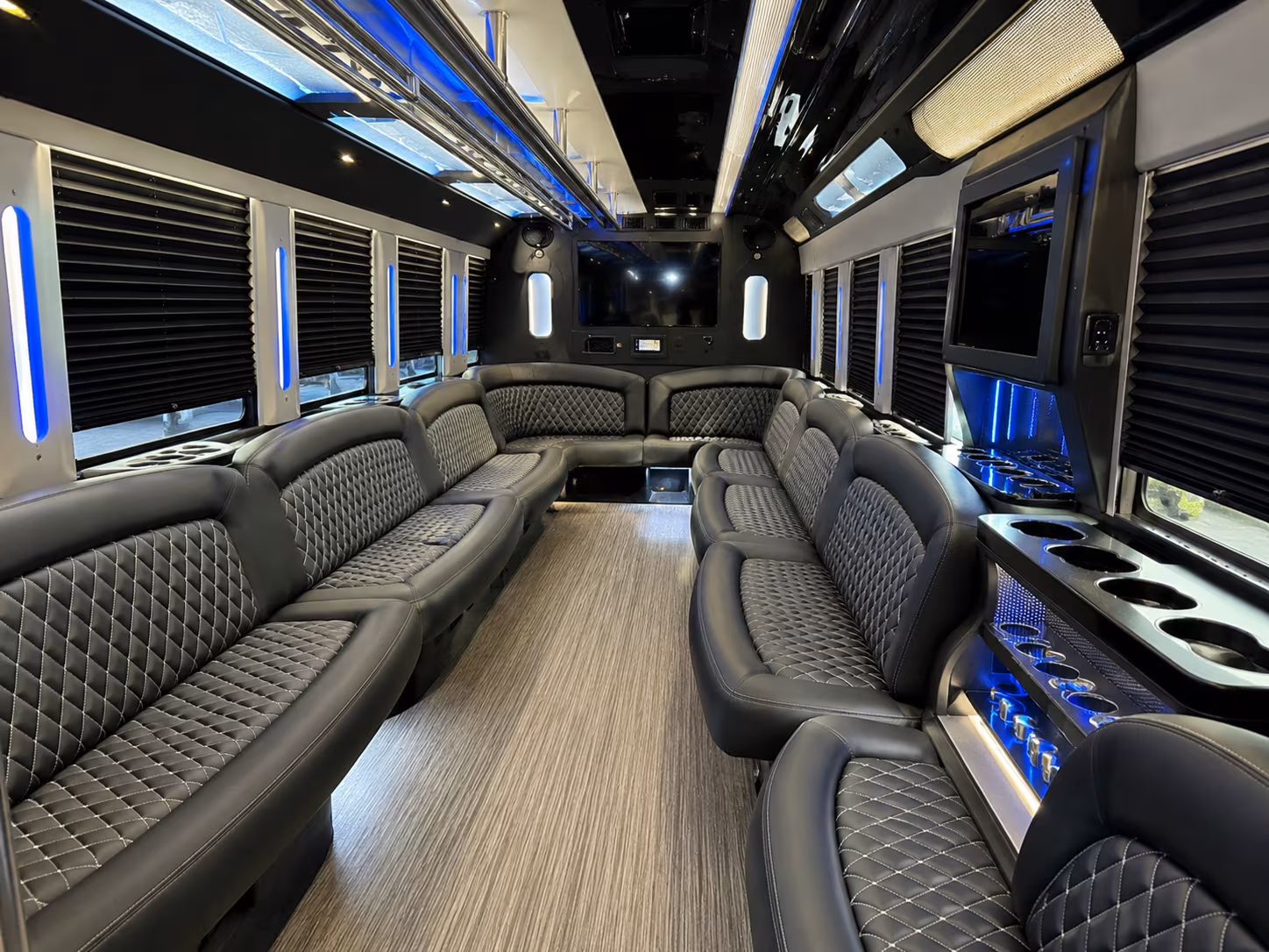 Portland Concert & Music Festival Transportation party bus interior