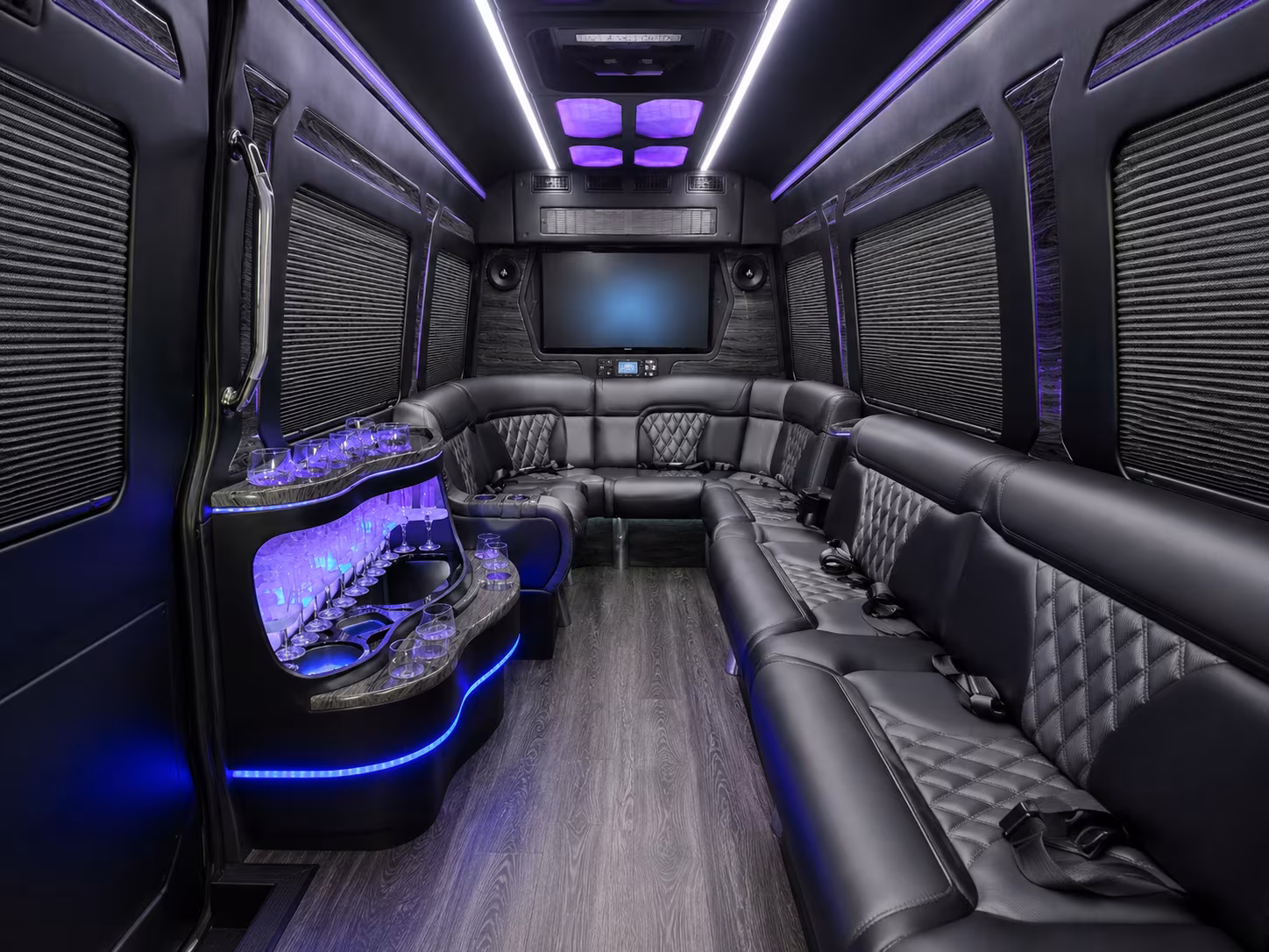 Portland Corporate Transportation party bus exterior