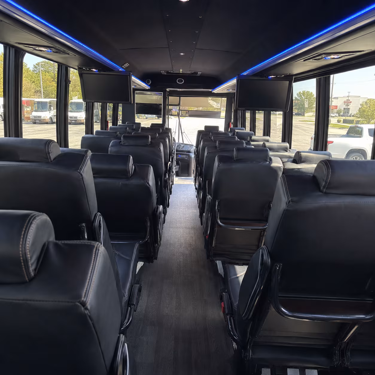 Portland Corporate Transportation party bus interior