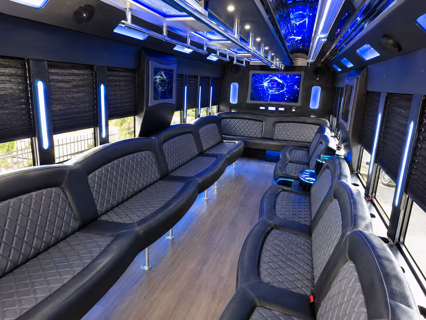 Portland Private Event Transportation party bus exterior